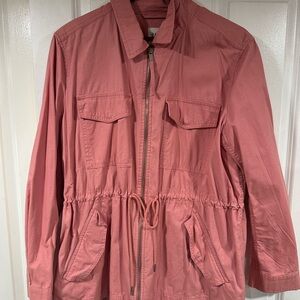 Women’s GAP Pink Drawstring Waist Zip-Front Jacket